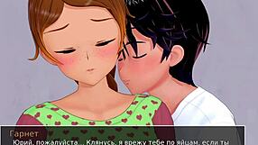 Beautiful Japanese teacher gets naughty in this 3D animated porn video