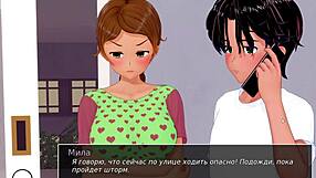 Beautiful Japanese teacher gets naughty in this 3D animated porn video