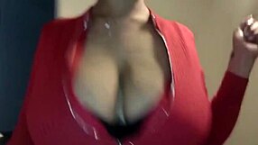 Beautiful blonde MILF with great ass and big tits gives great blow job to BBC