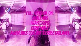 A BDSM preview with a goth mistress who humiliates and teases her sub