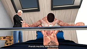 Le mari offre sa femme docile, beau-fils la baise très hard.