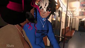 Hot cartoon Vipsluts with a curvy figure and a great blowjob scene