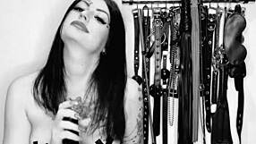 Gay mistress Nika's liquid lunch: a hot and steamy JOI video