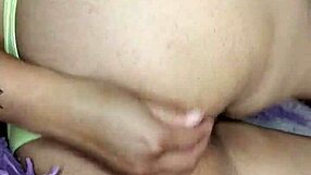 Horny student masturbates to orgasm in dorm room