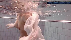 Steamy shower scene with a tattooed teen called Sara