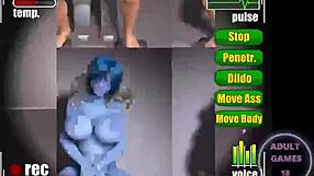 Japanese porn game with commented gameplay and beautiful anime Oppai