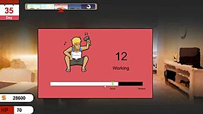 Hentai game with old wife cheating and hardcore sex