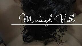 Mariangel Belle's big ass and fingering scene leads to a bareback creampie