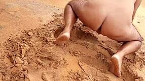 Ladysilva’s hot gay ass on the beach