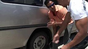 Gay porn video with Alex J and Poax in depraved anal sex scene