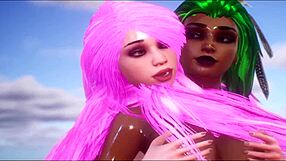 Maya the POV girl in hot lesbian scene with Valerie Vixen in the wild