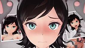 Matsukaze Kantai Collection anime fux in wild cartoon action