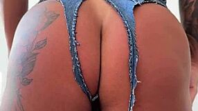Big ass Latina gets huge anal creampie in close up