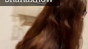 Slut teen Shanaxnow teased and hard banged with facial cumshot in bedroom scene