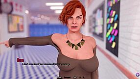 3D animated porn game with hot teacher and students