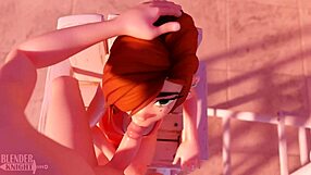 Wendy has a rough encounter with a monster cock by the pool