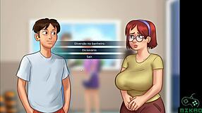 European teacher helps sexy teen with French and pleasure