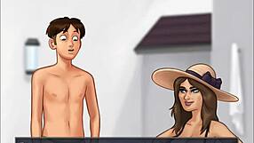 summertime saga cap 66 - wild dance and hot curvy massage!