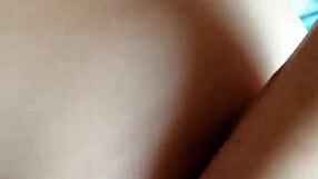 Rich moans and a squirting orgasm with double penetration
