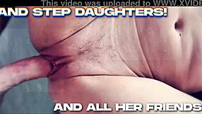 Stepsons fall for seductive MILFs in taboo threesome