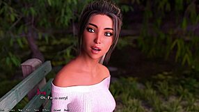 Cute brunette teen craves my big cock in 3D game