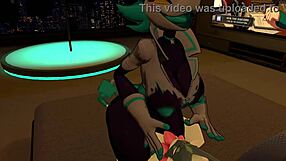 VRChat porn featuring a slutty taske manager getting railed