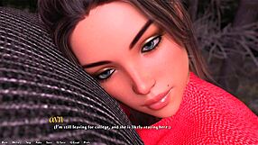 Cute brunette teen craves my big cock in 3D game