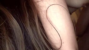 Horny hotel room encounter with vibrator and cumshot finish