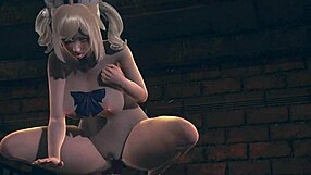 Asian futanari Barbara gets a cum shot in Genshin
