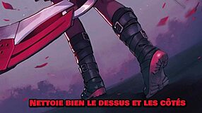 Ruby and Blake lead RWBY Hentai with femdom denial