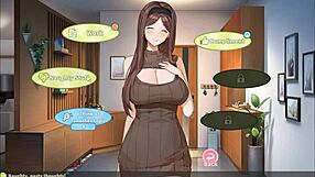 3D game with big tits and cumshot action