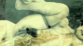 Hairy MILF's secret life in vintage erotic silent movies