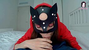 Petite girl gets a mouthful of cum in this video