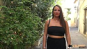 Mila and Angelina are two chubby girls with big natural tits who like to have fun with one big cock in a three woman action