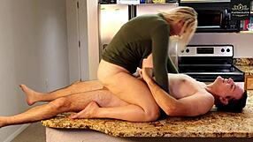 Big tits homemade video with hardcore kitchen action