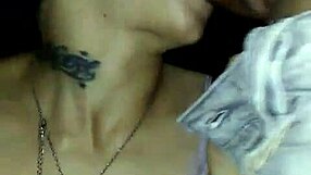 Sultry sailor gets her throat pounded in a threesome