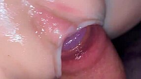 Asian cowgirl couple goes crazy in tight pussy action