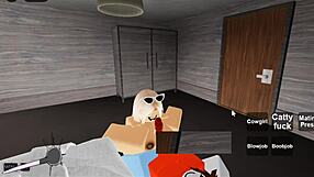 Roblox slut getting banged in a group session
