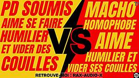 A hunky French master dominates and humiliates a gay sub
