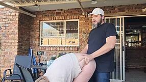 Old couple's mutual masturbation leads to outdoor creampie surprise