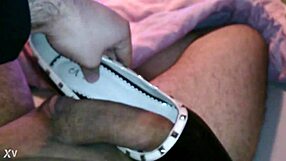 Hot Italian woman in high heels gets cum inside her vagina