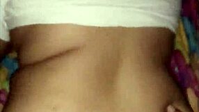 Close up and hardcore scene of a homemade amateur porn with a creampie ending