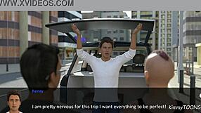 Slutty housewives tease monster cocks in public group action