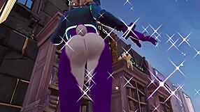 Fortnite mod showcase with a hot girl with an amazing ass