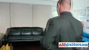 Gay office threesome with hot hunks and studs