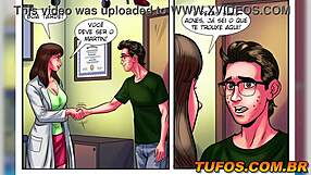 Nerd fudendo a médica e a secretária ao mesmo tempo