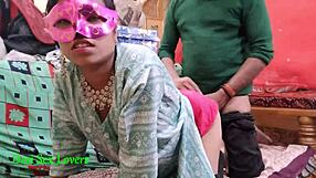 Married Indian housewife gets her tight pussy fucked hard