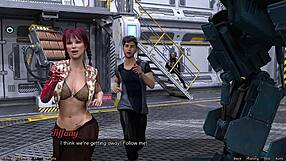 3D animated space adventure with a sexy robot girl
