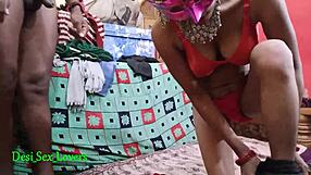 Married Indian housewife gets her tight pussy fucked hard