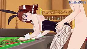 diane and elizabeth liones bunny girls in intense hentai sex